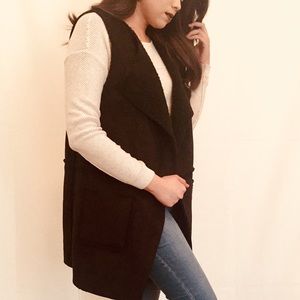 Black vest/coat
